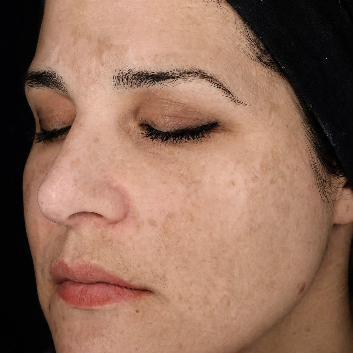Profile portrait of a woman